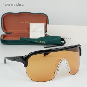 Gucci Women Sunglasses Black Orange Mask GG1645S 005 BRAND NEW